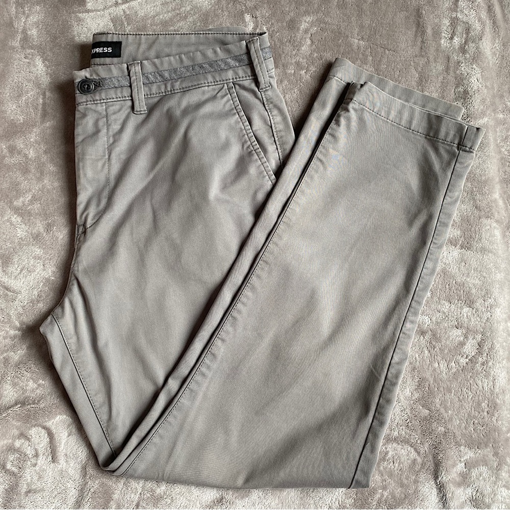 🎉Express 365 Comfort Athletic Slim Pant, Size Men's 32x32, Gray